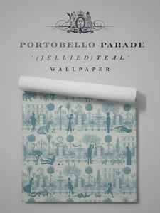 Portobello Parade 'Jellied Teal' Wallpaper