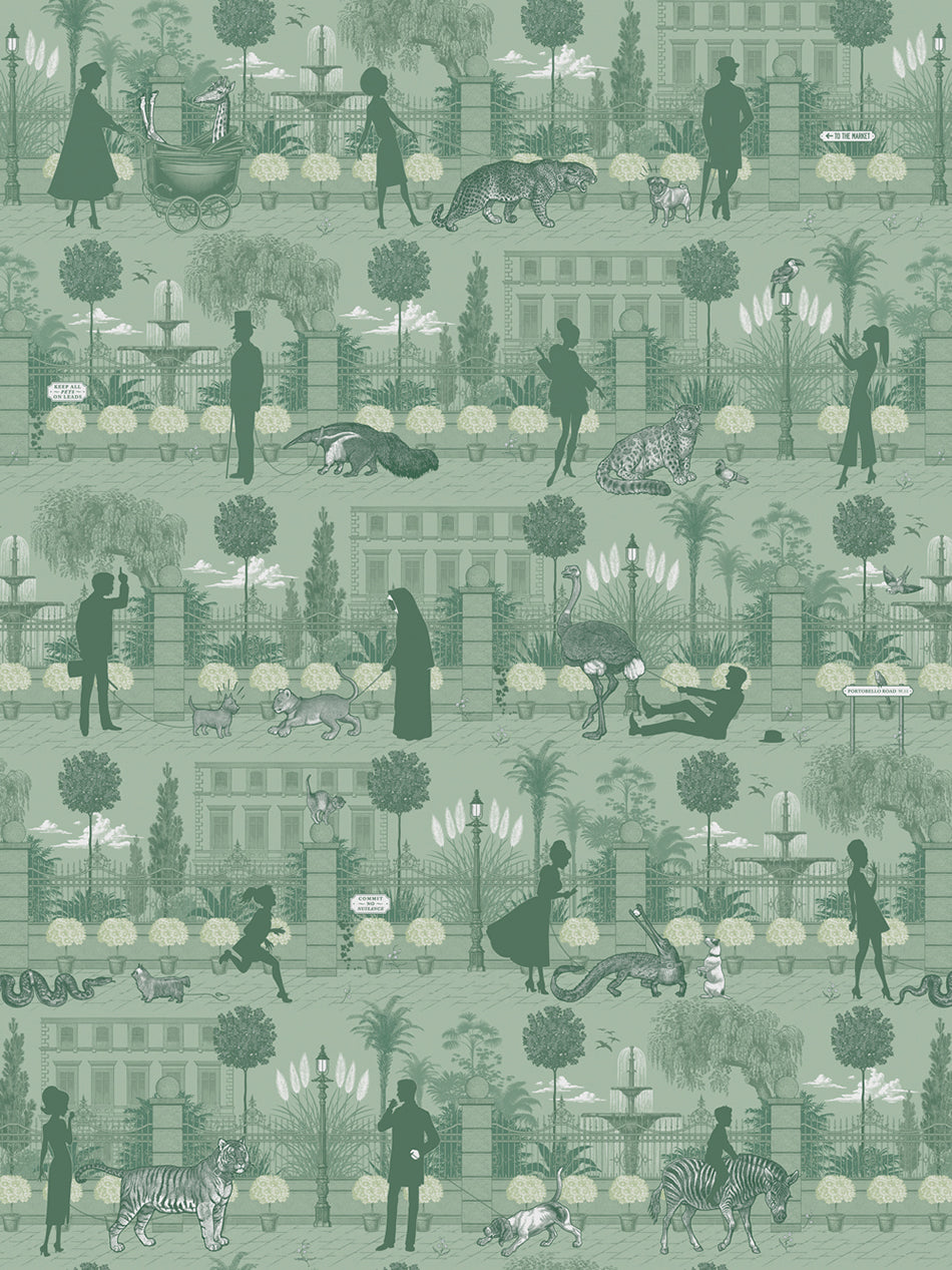 Portobello Parade Wallpaper Sample