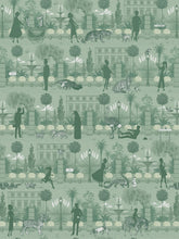 Load image into Gallery viewer, Portobello Parade &#39;Park Green&#39; Wallpaper