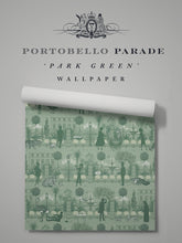 Load image into Gallery viewer, Portobello Parade &#39;Park Green&#39; Wallpaper