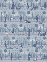 Load image into Gallery viewer, Portobello Parade &#39;Wild Violet&#39; Wallpaper Sample