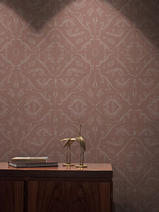 Prehistoria 'Terracotta' Wallpaper Sample