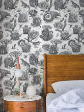 Load image into Gallery viewer, Priscilla &#39;Charcoal&#39; Wallpaper Sample