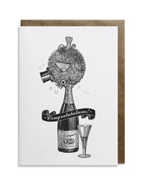 Lovely Bubbly Congratulations Greeting Card