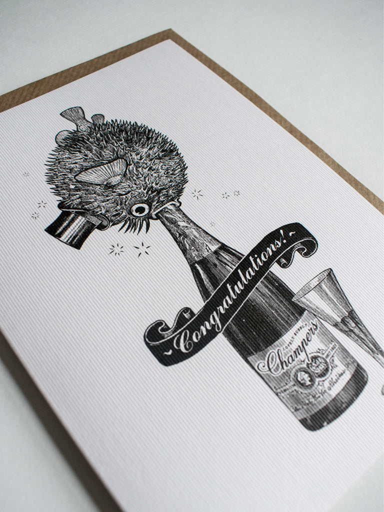Lovely Bubbly Congratulations Greeting Card