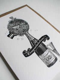 Lovely Bubbly Congratulations Greeting Card