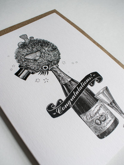 Lovely Bubbly Congratulations Greeting Card