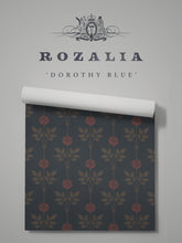 Load image into Gallery viewer, Rozalia &#39;Dorothy Blue&#39; Wallpaper Wallpaper Sample
