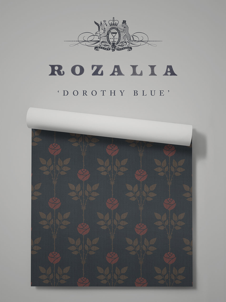Rozalia 'Dorothy Blue' Wallpaper Wallpaper Sample