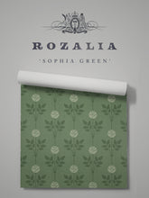 Load image into Gallery viewer, Rozalia &#39;Sophia Green&#39; Wallpaper Wallpaper Sample