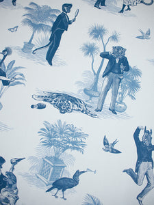 Safari Soirée 'Bleu' Wallpaper Sample