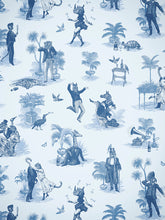 Load image into Gallery viewer, Safari Soirée &#39;Bleu&#39; Wallpaper Sample