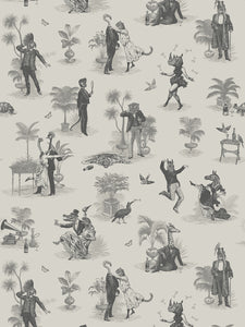 Safari Soirée 'Soft Charcoal' Wallpaper