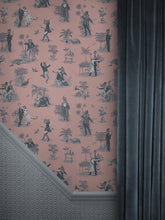 Load image into Gallery viewer, Safari Soirée &#39;Primrose Pink&#39; Wallpaper Sample