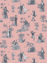 Load image into Gallery viewer, Safari Soirée &#39;Primrose Pink&#39; Wallpaper