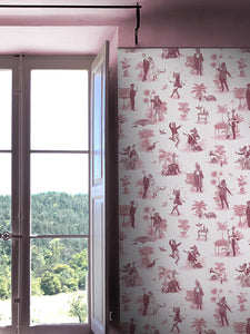 Safari Soirée 'Rouge' Wallpaper Sample