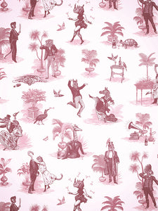 Safari Soirée 'Rouge' Wallpaper Sample