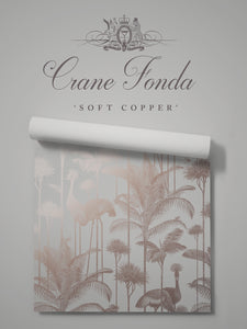 Crane Fonda 'Soft Copper' Wallpaper
