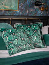 Load image into Gallery viewer, Zsa Zsa &#39;Bottle Green&#39; Fringed Velvet Cushion