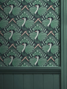 Sample Sale: Zsa Zsa 'Bottle Green' Wallpaper