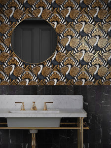 Zsa Zsa Gold Leaf Wallpaper Sample