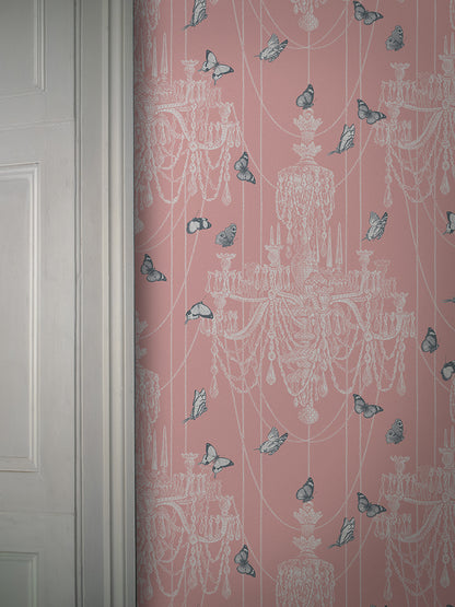 Sample Sale: Crystal Wings 'Powder Pink' Wallpaper