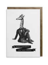 Load image into Gallery viewer, Birthday Giraffe Greeting Card